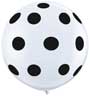 Big Polka Dots on Standard White (36 inch)